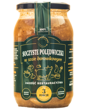 Soczyste polędwiczki w sosie borowikowym