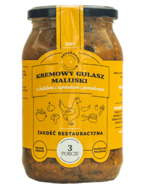 Gulasz malijski z batatów, pomidorów i szpinakiem - 900 ml = 3 porcje