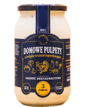Domowe pulpety z indyka w sosie koperkowym